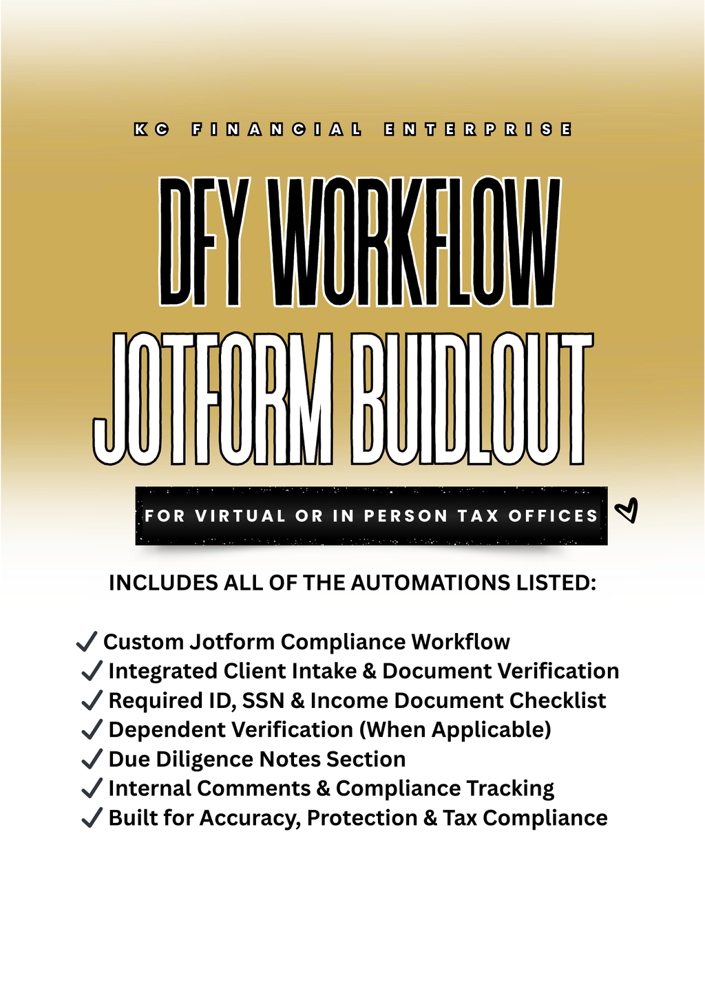 DFY JOTFORM WORKFLOW BUILDOUT