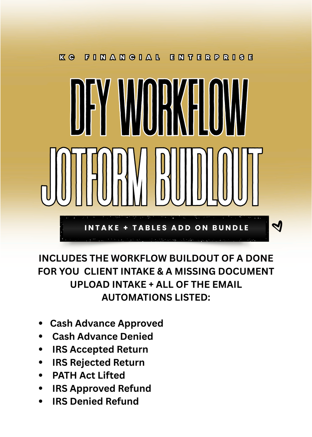 DFY JOTFORM WORKFLOW BUILDOUT