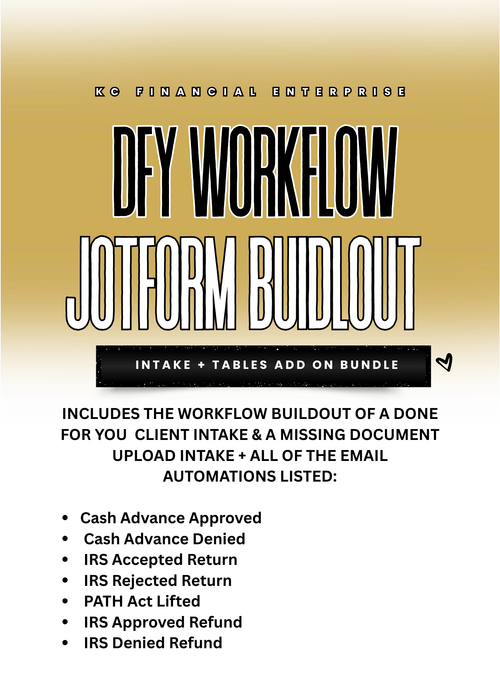 DFY JOTFORM WORKFLOW BUILDOUT