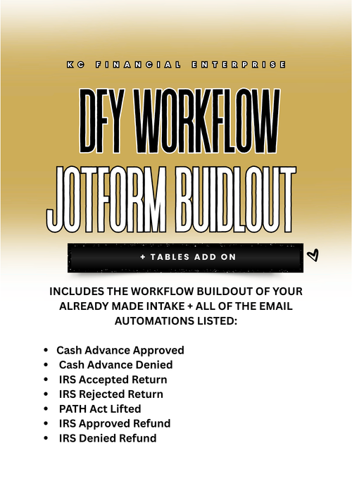 DFY JOTFORM WORKFLOW BUILDOUT